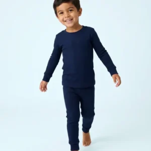Ribbed Bamboo Two Piece Long Sleeve Pajama Set