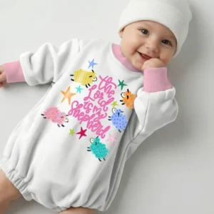 The Lord Is My Shepherd Bamboo Bubble Romper