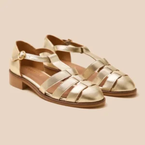 Damen-Fischersandalen mit Absatz