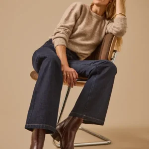 Damen-Stiefeletten mit Absatz aus Leder