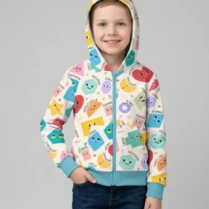 Happy Shape Squad Family Matching Bamboo Zip Hoodie