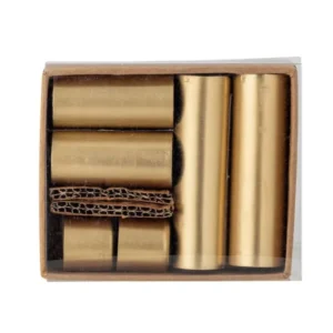Adventskerzenhalter Virela – Metall in Goldoptik (7-teiliges Set)