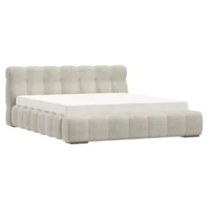 Pasha Platform Bed in Beige Pearl KING