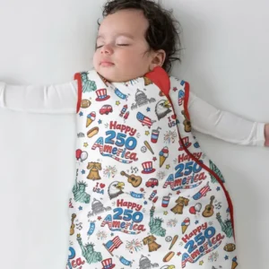 Happy 250 America I love USA Bamboo Sleep Bag