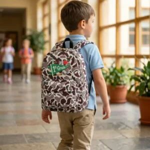 1ST Grade Level Pennant Embroidered Backpack