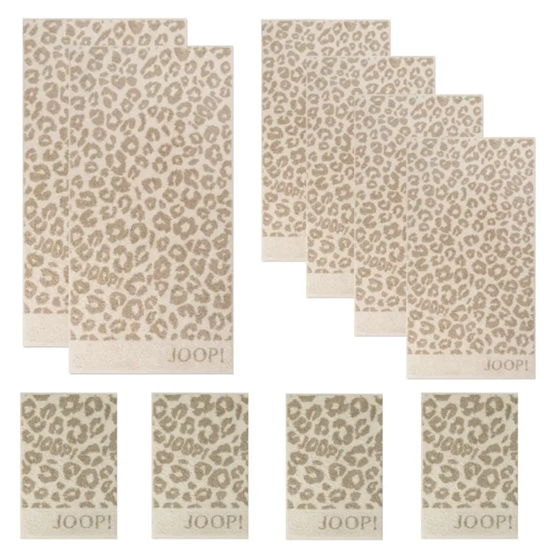 Handtuch-Set 10-teilig Leo Allover Creme