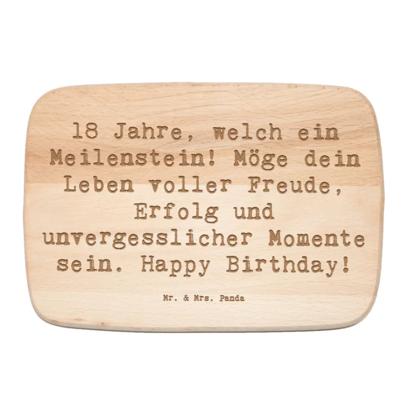 Frühstücksbrett Spruch 18. Geburtstag Meilenstein|p:1727904|h:98452a11d78d70630a242093905028b4