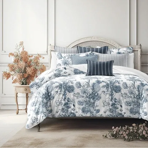 ALEXANDRIA WHITE DUVET COVER SET MADE IN CANADA