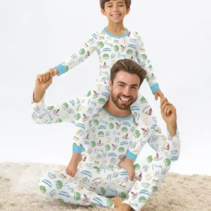 Happy Passover Matching Family Bamboo Men's Pajama Set