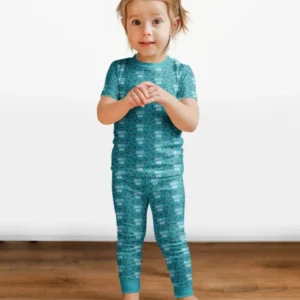 Hockey Mom Bamboo Two Piece Short Sleeve Pajama Set