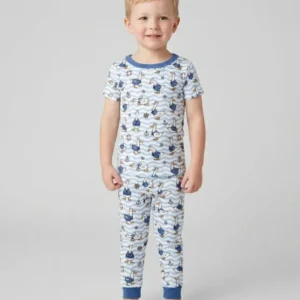 Silly Goose Sailor Bamboo Two Piece Short Sleeve Pajama Set