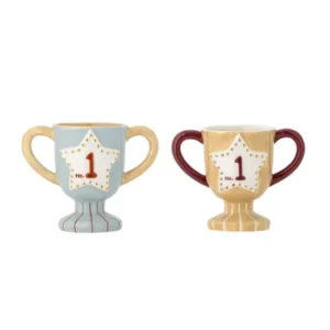 Kinder Becher Xander - 2er Set Kinderbecher in Pokalform mit Sternmotiv