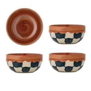 Schalen-Set „Tavira“ – Buntes Steingut (4-teilig)