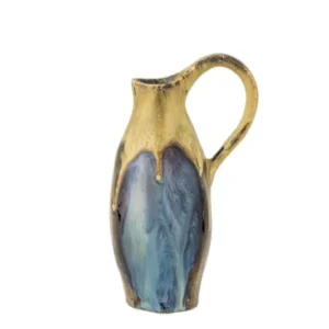 Vase „Marivo“ – Steinzeug mit metallischer Glasur