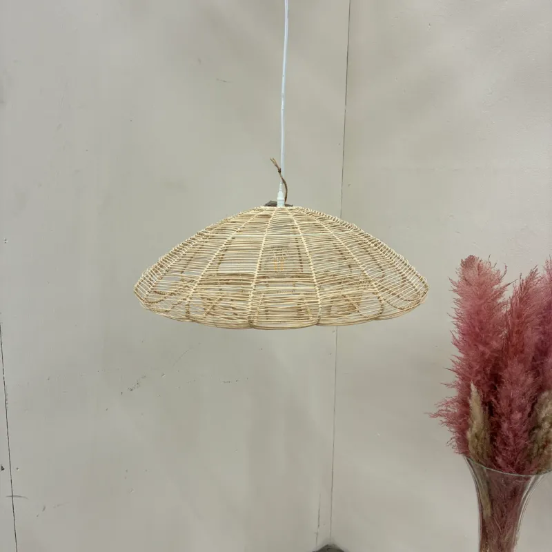 KidsDepot Zandi Deckenlampe Hängeleuchte Rattan Bambus Boho Natur Lampe