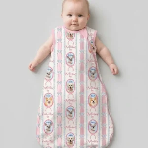 Custom Coquette Pet Photo Little Protector Bamboo Sleep Bag