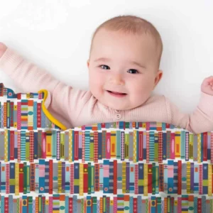 Rainbow Bookshelf Bamboo Blanket