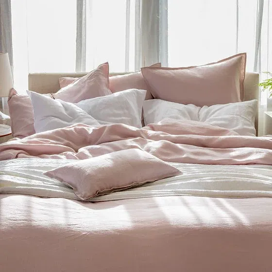 Echo Reversible Linen Duvet Cover - 100% Linen by St Genève