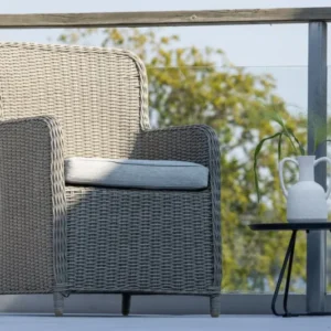 2er Set - Gartenstuhl London aus synthetischem Rattan
