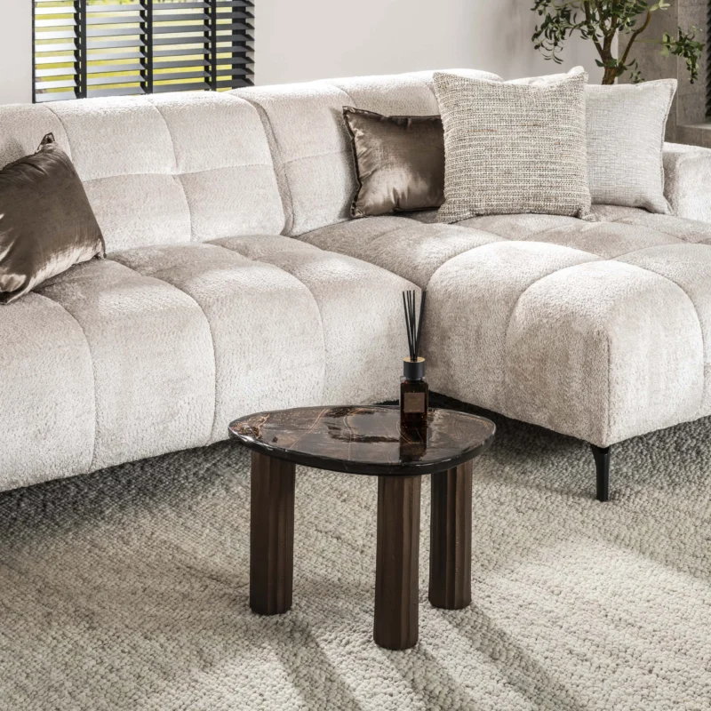 ECLIPSE S Couchtisch Antikkupfer / Antikgold