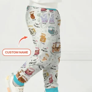 God’s Little Zoo Custom Name Bamboo Jogger