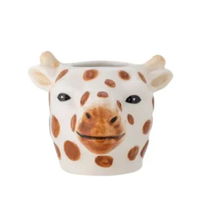 Vase Milly - Braun, aus Steingut