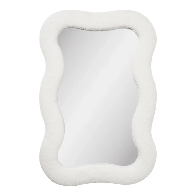 Spiegel Fiorenzo – Teddy-Design in Weiß