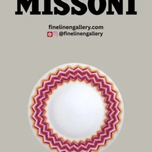 Missoni Home Charger Plate ZIG ZAG Jarris 156 diam. 12.5" - Palais Royal Linen Gallery