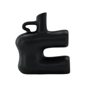 Vase Calvera 19 cm – Skulpturales Designobjekt in Weiß oder Schwarz