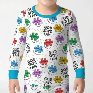 All Pieces Belong Bamboo Two Piece Long Sleeve Pajama Set