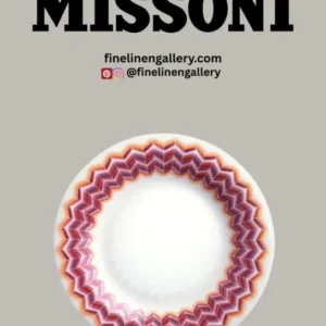 Missoni Home Bread and Butter Plates ZIG ZAG Set of 6 Jarris 156 diam. 6" - Palais Royal Linen Gallery