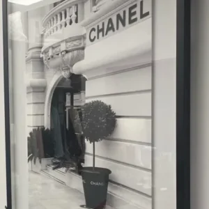 Chanel Black & White Framed Art