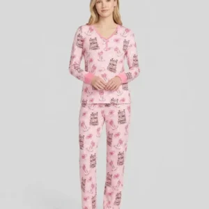 Western Cowgirl Boots And Bows Bamboo Women Pajama Set