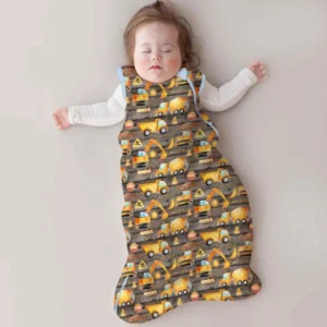 Construction Vehicles Bamboo Sleep Bag