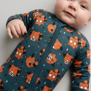 Batty Pumpkin Cats Bamboo Convertible Zippy