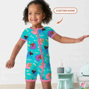 African Astro Unicorn Bamboo Shorty Zippy