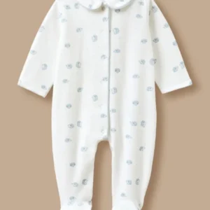 Bedruckter Samt-Schlafanzug Baby