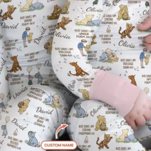 Custom Name God Says I Am Classic Bear Bamboo Convertible Zippy