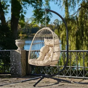 Garten Hängesessel Valora - aus PE-Rattan in Beige