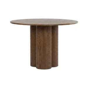 Esstisch Cavella - rundes Design in Holzoptik