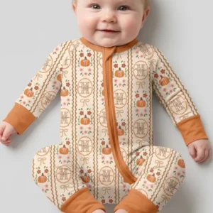 Custom Name Pumpkin Cottage Bamboo Convertible Zippy