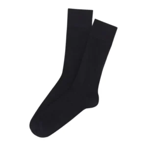 Chaussettes Homme laine et coton Navy Marine 1