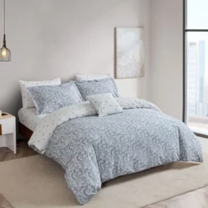 Audrey 4PC Duvet Cover Set – 100% Cotton