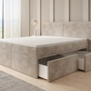 Boxspringbett Ophelia mit Schubladen in Cord