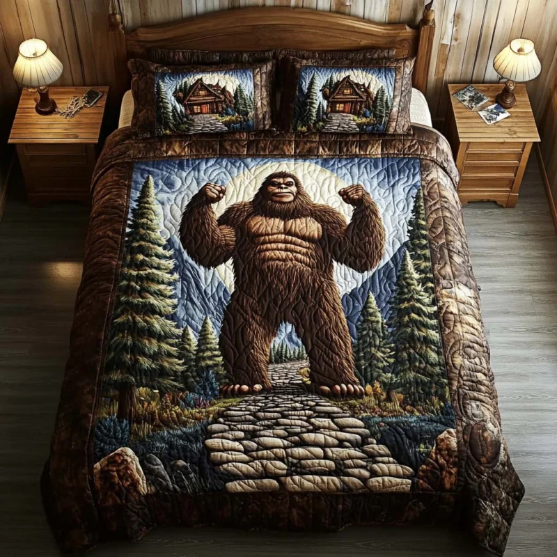 Bigfoot Country Bamboo Quilt Bedding Set