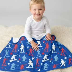 Army Toys 4th of July Bamboo Blanket