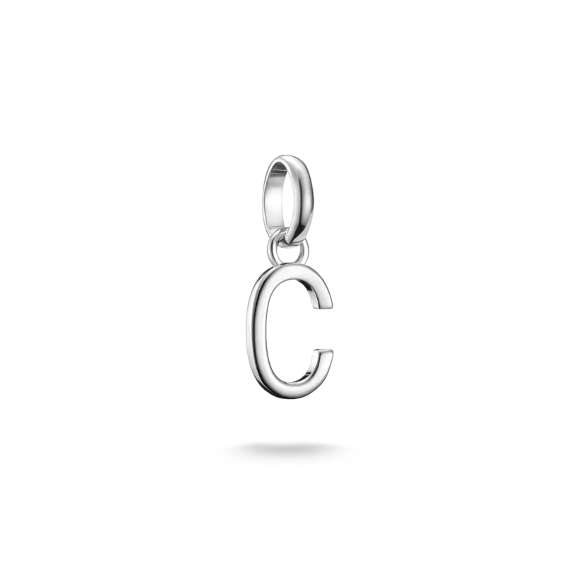 Thomas Sabo Charm-Anhänger Buchstabe C in Silber mit Öse