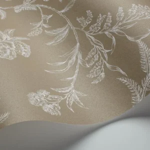 Cole and Son - Tapete Ludlow Wallpaper-Cole & Son-Chalk on Linen S88/1001-TOJU Interior