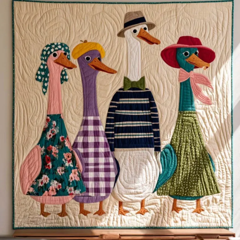 Cozy Duck Moments Bamboo Quilt Blanket