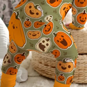 Cute Jack O Lantern Pumpkin Patch Bamboo Convertible Zippy